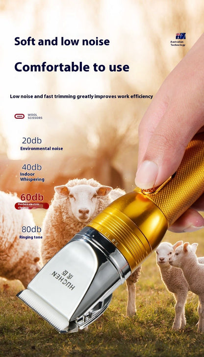Tosquiador de Cabras Caxmira 380W 12V Sem Fio para Animais de Estimação Ovelhas Gatos Cães Coelhos Cortador de Pelo Elétrico para Tufagem de Carpetes