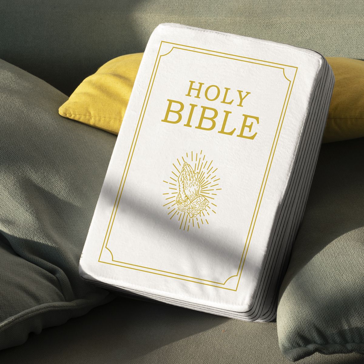 Mark 16 White Cutest Bible Memory Foam Pillow with Bible Throw Pillow Learn the valuable lesson Learn the valuable lesson