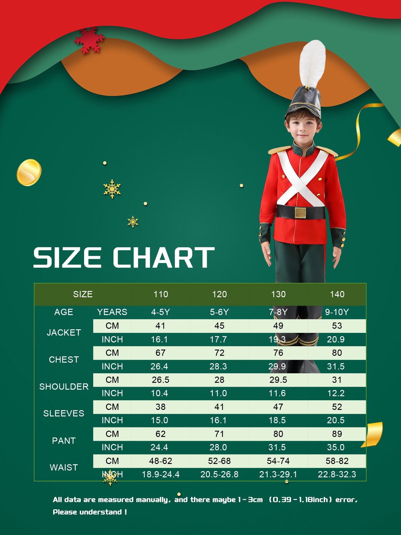 Boys Toy Soldier Costume Halloween Stage Performance Outfit Kids Military Role Play Set  - New Arrival 2025