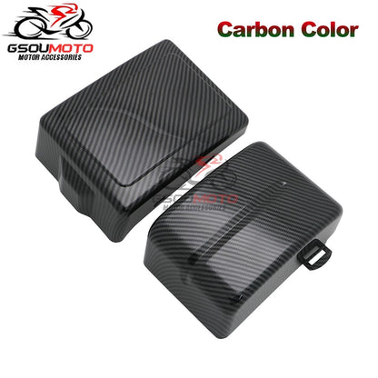 Motorcycle Black Battery Side Fairing Frame Covers Cap For Harley Dyna Street Fat Bob Super Glide Wide Glide Switchback FLD FXD