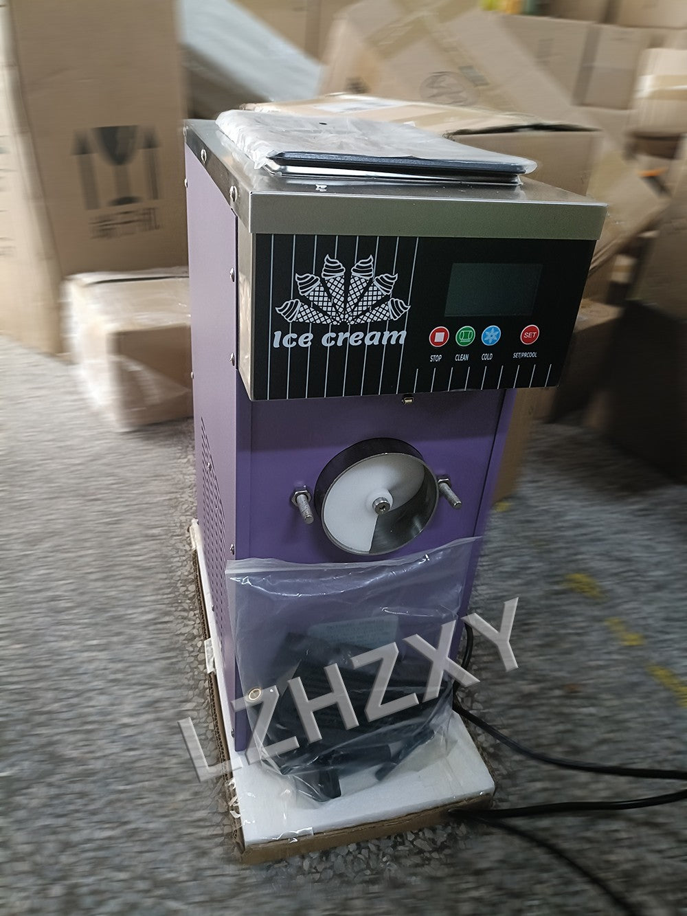 Ice cream machine, commercial stall fully automatic sundae ice cream machine, milk tea dessert ice cream machine 110V/220V