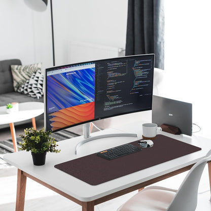 Desk Pad Protector, Non-Slip PU Leather Large Mouse Pad, Easy Clean, Writing Pad for Office/Home/Decor/School Desk Mat