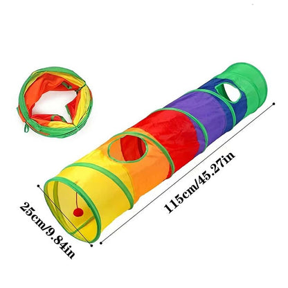 Túnel para Gatos Dobrável Túnel para Gatos Suprimentos para Animais de Estimação Brinquedo de Gato de Passar Túnel de Brincar Barril Perfurado Respirável para Papel de Barulho Interno