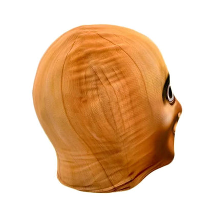 3D Printed Full Face Visual Mask Balaclava Fun Role-playing Props Costumes Novel Elastic Mesh Headgear for Men Women