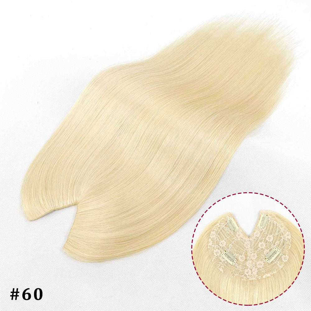 Extensões De Cabelo Humano Com Presilha Em V Para Mulheres Com Topo Invisível Castanho Loiro Destaque Para Mulheres Cabelo Liso Brasileiro Remy 16 Polegadas
