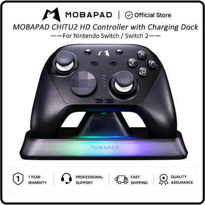 MOBAPAD CHITU 2 Matte Version Pro 2 HD Bluetooth Controller with Charging Dock For Nintendo Switch 1/2 PC Android iOS Gamepad