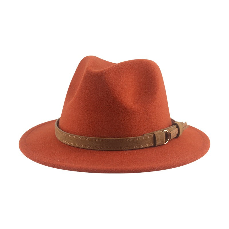 Hats for Women Fedoras Girls Hat Boys Hat Felted Kids Baby Caps Small 52cm 54cm Belt Wedding Cute Kid Fedoras Sombreros De Mujer