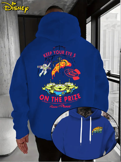 Disney Men's Toy Story Big Eyes Cartoon Hoodie Autumn/Winter New Casual Fashion Men's and Women's Street Wear