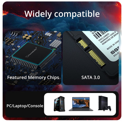 SSD SomnAmbulist 120GB 240GB 480GB 960GB Sata3 Interno Unidade de Estado Sólido 2.5 128GB 256GB 512GB 1TB 2TB SSD para PC Notebook