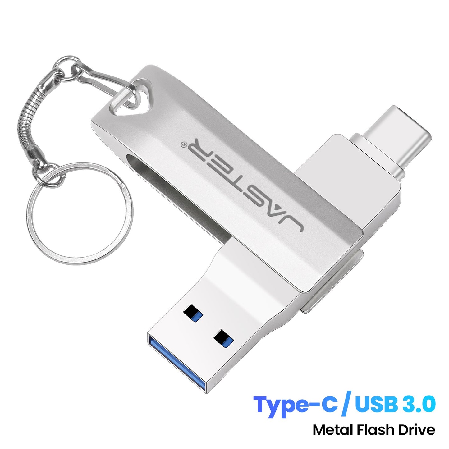 Type C 2 in 1 USB 3.0 Flash Drive 16GB 32GB 64GB 128GB 256GB pendrive pen drive real capacity usb memory stick for phone and pc