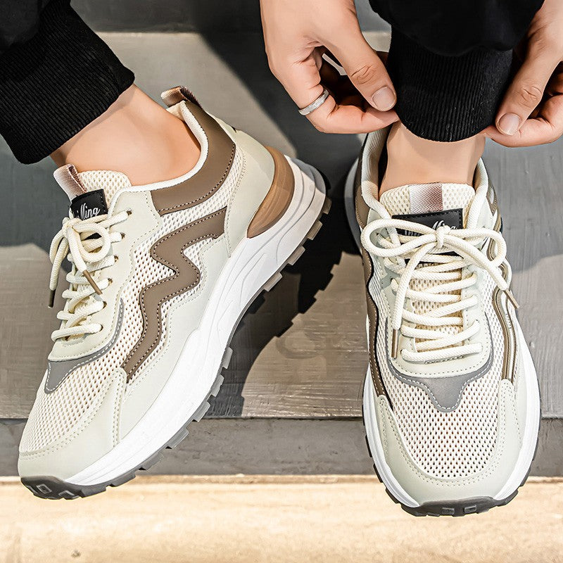 Men's Breathable Running Shoes Anti-skid Athletic Sneakers 2025 Casual Shoes Walking Shoes Lightweight Trendy Casual Sports Shoe