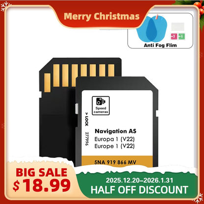 NEW for VW Discover Media Navigation AS V22 Map UK Europe 2025 Sat Nav 5NA 919 866 MV SD Card 32GB