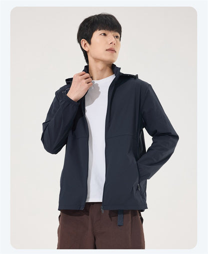 2025 new [new product upgraded skin clothing] high elastic sunscreen clothing men's and women's color contrast machine bag ice s