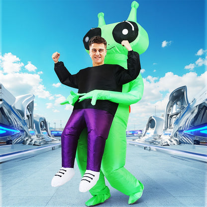 Fancy Funny Mascot Astronaut ET Inflatable Alien Costume Suit Dress Adult Purim Halloween Carnival Anime Party Cosplay Costumes