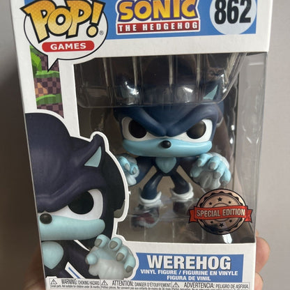 Sonic The Hedgehog Modelo de Brinquedo Funko Pop Silver Action Figure Boneco Metal Sonic Enfeites Werewolf The Hedgehog Decoração de Mesa Presente