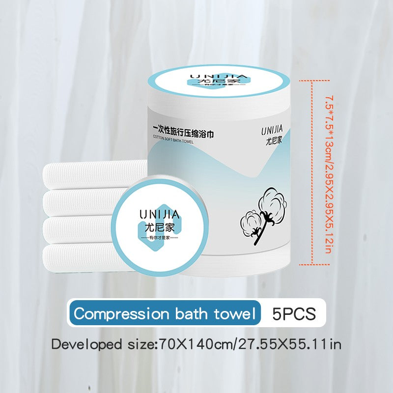 Premium Compressed Towel Tablets Disposable Towel Large Bath Towel Reusable Travel Towel for Hotel Camping Mountaineering Sports