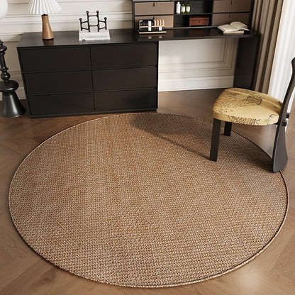 VIKAMA Antique-Style Round Living Room Carpet, Study Computer Chair Mat, Swivel Chair, Bedroom Closet Mat, Home Decoration
