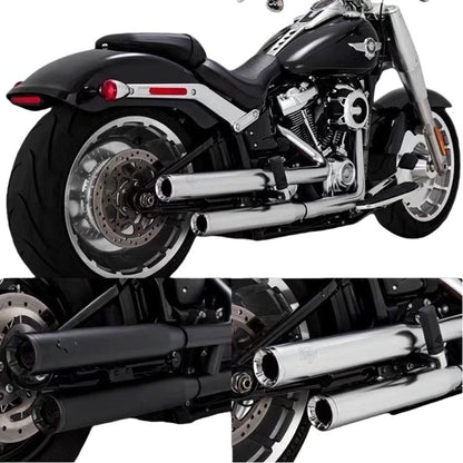 Motorcycle V&H Exhaust System Slip One Exhaust Pipe Muffler For Harley Softail Breakout FXBR FXBRS Fat Boy FLFB FLFBS 18-25