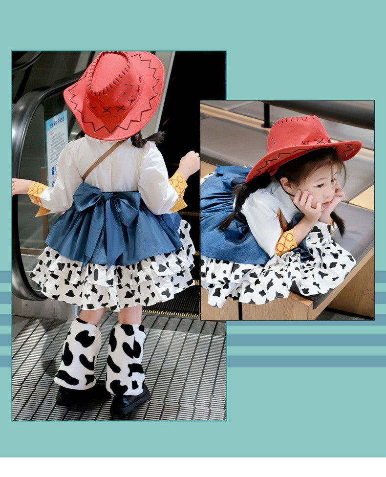 une 1st DayToy Woody, Jessie, and Buzz Lightyear Cosplay Dresses, Halloween Carnival Stage Performance Costumes, Lolita