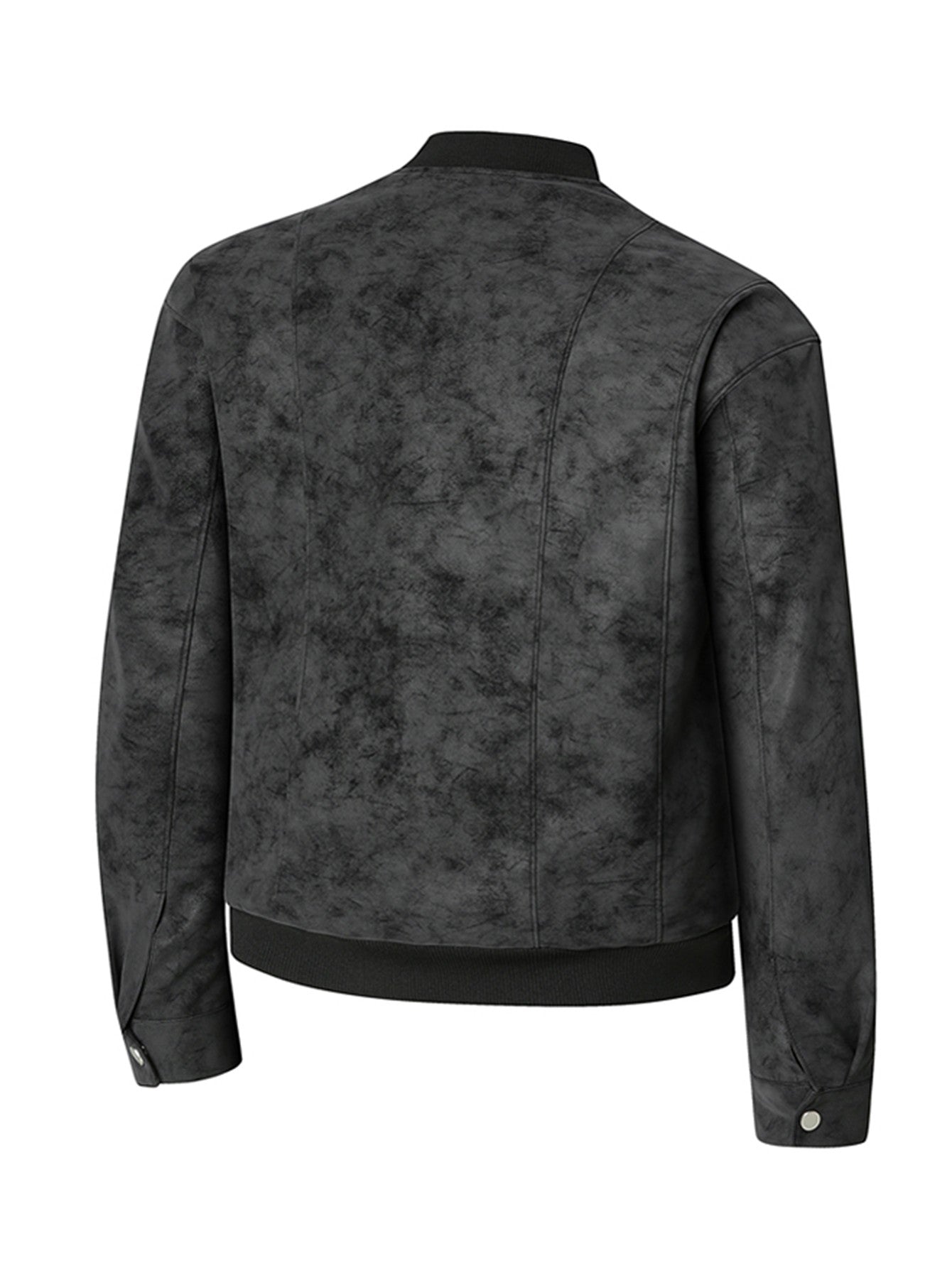 Men'S Motorcycle Jacket - Windproof Thermal Zip-Up Biker Coat with Stand Collar, Full-Zip Closure, Front Pockets - Lightweight N