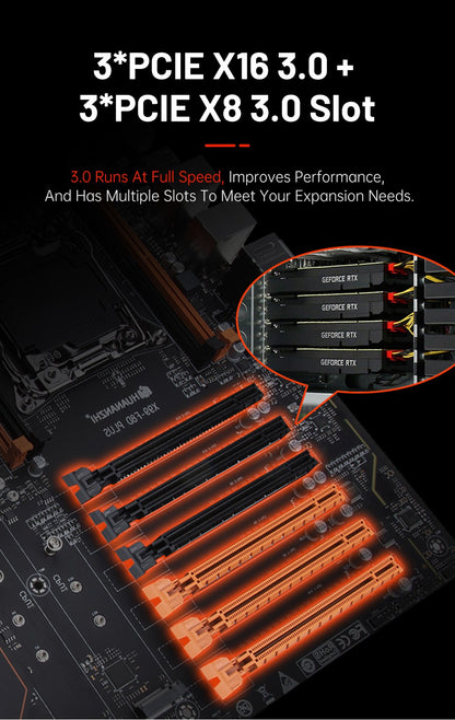 HUANANZHI X99 F8D PLUS LGA 2011-3 XEON X99 Motherboard support Intel Dual CPU E5 2640 2666 2670 2696 V3 V4 DDR4 RECC NVME NGFF