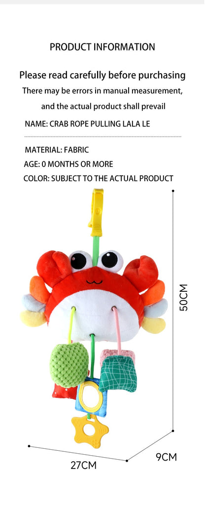 Brinquedo de volante para bebê, educação infantil, brinquedos de direção simulados, luz e música, educativos para bebês, reboque de berço, brinquedos suspensos