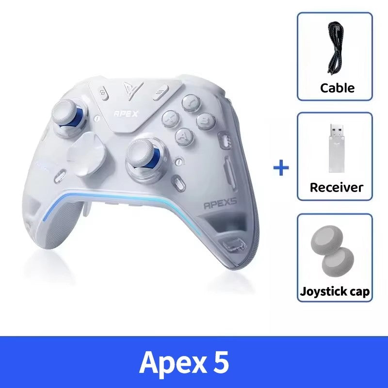 Flydigi Apex 5 Controller Gamepad Wireless Gamepad for PC /Switch/Phone/TV/Tablet Computer, Charging Dock with Cool RGB Screen