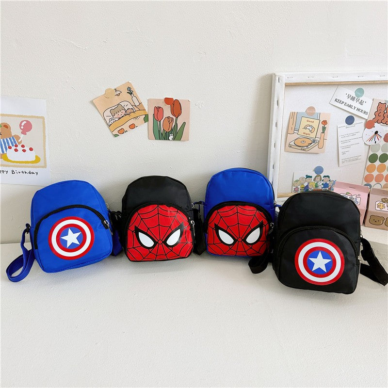 New Marvel Children'S Bags Boy's Spider Man Iron Man Captain America Crossbody Bag Cartoon Shoulder Bag Kids Accessories Gift