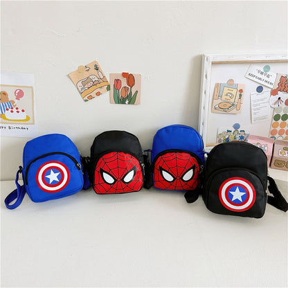 New Marvel Children'S Bags Boy's Spider Man Iron Man Captain America Crossbody Bag Cartoon Shoulder Bag Kids Accessories Gift