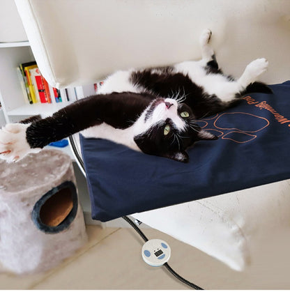 Almofada de aquecimento elétrica para animais de estimação 45×60cm cobertor para cães gatos almofada aquecedora de inverno à prova d'água tapetes para cães com temperatura ajustável Plugue EUA/Reino Unido/UE