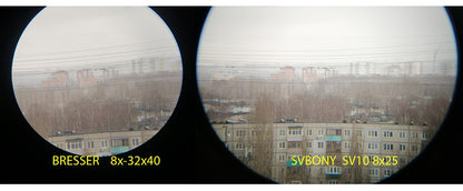 SVBONY 8x25 SV10 Binóculos Compactos Foco Fixo Mini Telescópio Portátil Prisma Porro Multirrevestido para Jogos Esportivos ao Ar Livre F9323