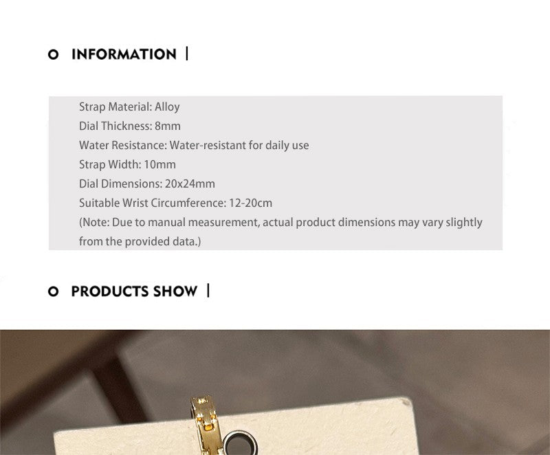 GEDI Square Watch Woman Gold Silver Small Dial Fashion Quartz Women's Wristwatches Ladies Luxury Vintage Bracelet Watch Gifts