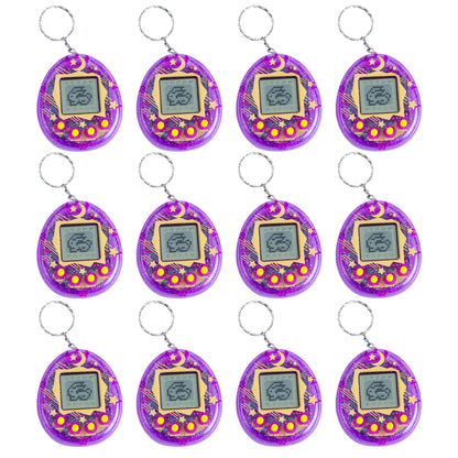 64-6PCS Virtual Pet Keychain Tamagotchi Electronic Toys for kids Video Game Party Favors Birthday Gifts School Classroom Prizes