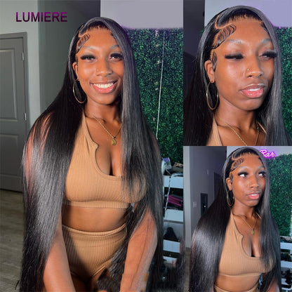 Cabelo Humano Liso Extenso de 8 a 40 polegadas, Pacotes de 1/3/4 peças, Cabelo Brasileiro para Mega Hair, Cabelo Humano Cru, Pacotes em Oferta, Extensões de Cabelo Virgem Lumiere