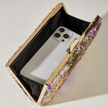 Women's Bag Trend 2025 New Chinese Style Embroidery Glitter Sequins Evening Bag Luxury Designer Clutch Bag Wedding Banquet Dress