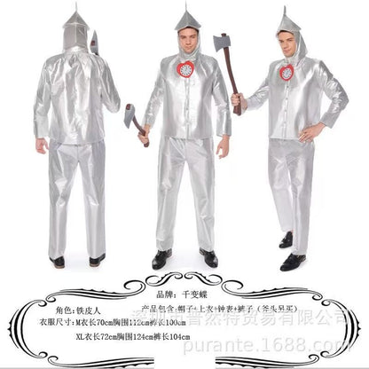 Halloween Cosplay Tin Man Adult Women's Costume
