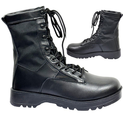 Novas Botas Táticas de Combate Masculinas de Couro para Homens, Botas Masculinas Respiráveis de Cano Curto para Caminhada ao Ar Livre e Deserto
