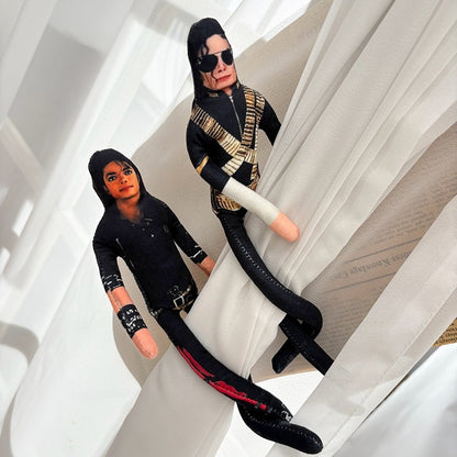 Abstract Michael Jackson Figure Creative Rat Jerky Doll Stuffed Ornament Bendable Rat Jerky Figurine Props Laoshu Gan Doll