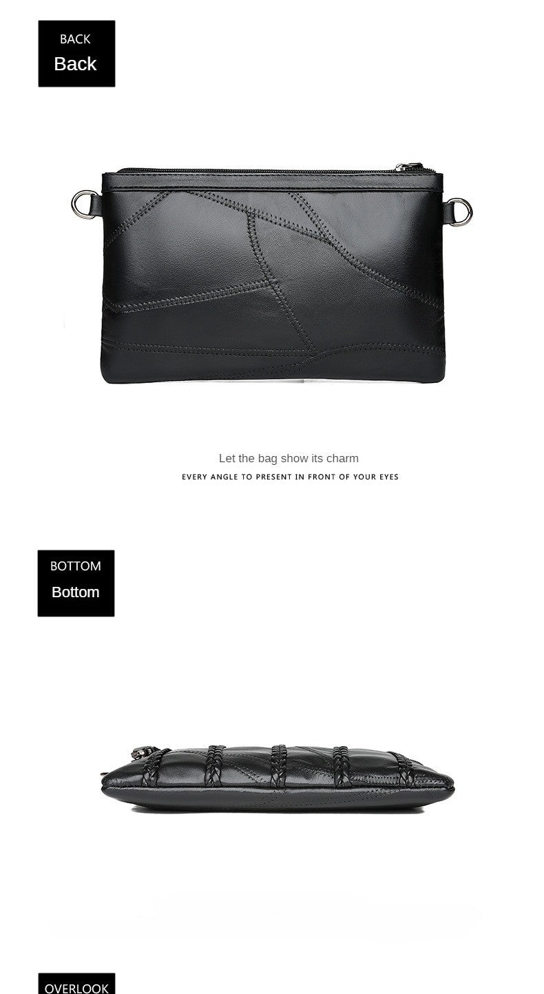 2024 New Single Shoulder Bag Women's Bag Fashionable New Atmosphere Change Handheld Bag Insert Lock Envelope Bag