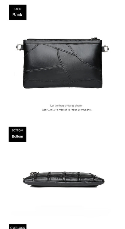 2024 New Single Shoulder Bag Women's Bag Fashionable New Atmosphere Change Handheld Bag Insert Lock Envelope Bag