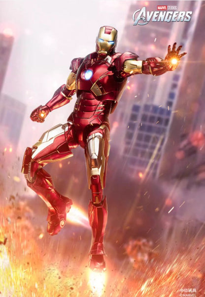 ZD Original Iron Man MK30 Blue Steel 1/10 Iron Patriot MK3 Marvel legends War Machine 10th Anniversary Action Figure Model Gift