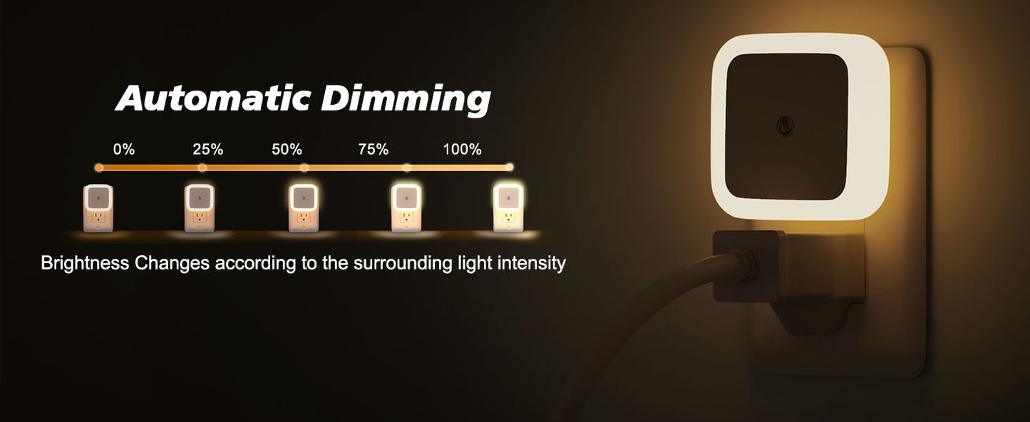 1-8pcs Night Light,Night Lights Plug into Wall,Nightlight Night Light for Adults,Plug in Night Lights,Bathroom Bedroom Soft Whit