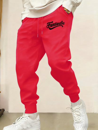 Calça de Moletom Masculina Estampada Fantástica Quente Confortável Y2K Calça de Moletom de Cintura Elástica Versátil Calças da Moda