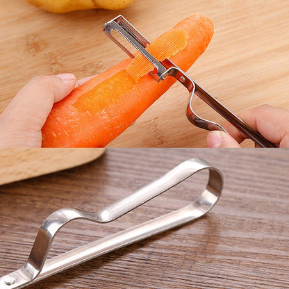Stainless Steel Vegetable Fruit Peeler Multi-function Potato Carrot Peeling Knife Kitchen Gadgets Thickened Handle Easy To Clean