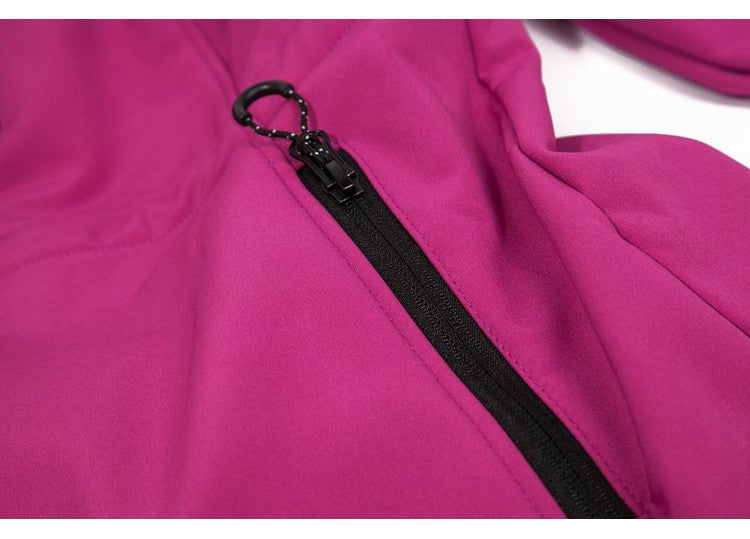 Women's Hiking Jacket Long Soft Shell Fleece Outdoor Windbreaker Camping Trekking Climbing Female Coats Winter
