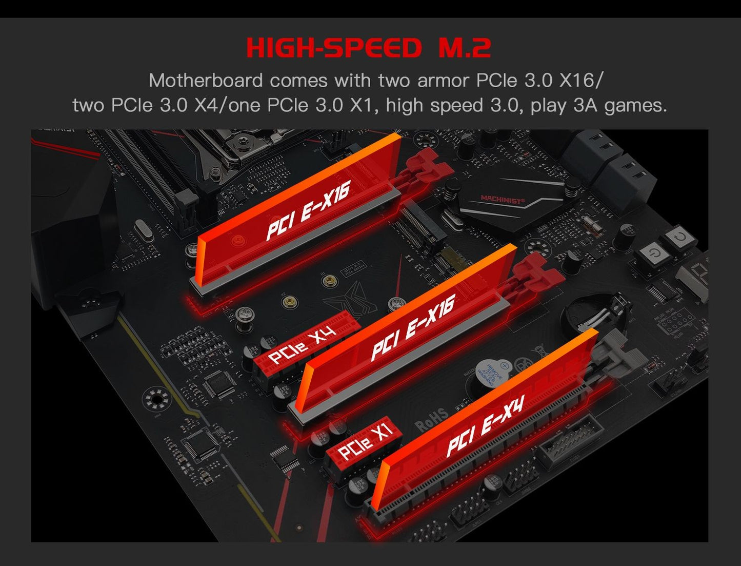 MACHINIST MR9A PRO MAX X99 Combo de Placa-mãe Intel Xeon E5 2695 V4 LGA 2011-3 CPU e Memória RAM DDR4 de 16 GB com interface TPM USB 3.0