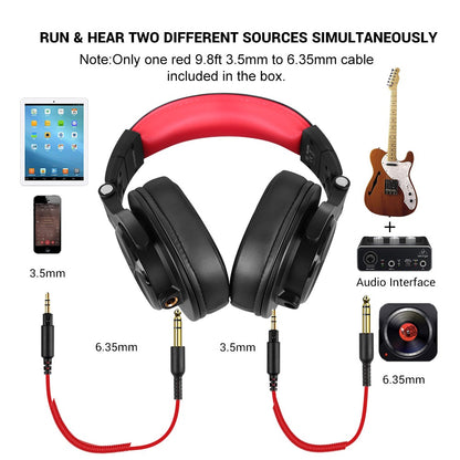 Oneodio A71 Original Studio DJ Headphones Portable Wired Headset With Music Share Port Deep Bass Stereo Headphone For Recording