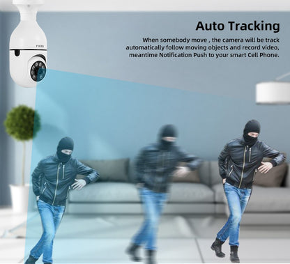 Fuers 5G Wifi IP E27 Bulb Surveillance Camera Night Vision Wireless Home Camera 2MP CCTV Video Security Protection Baby Mini Cam