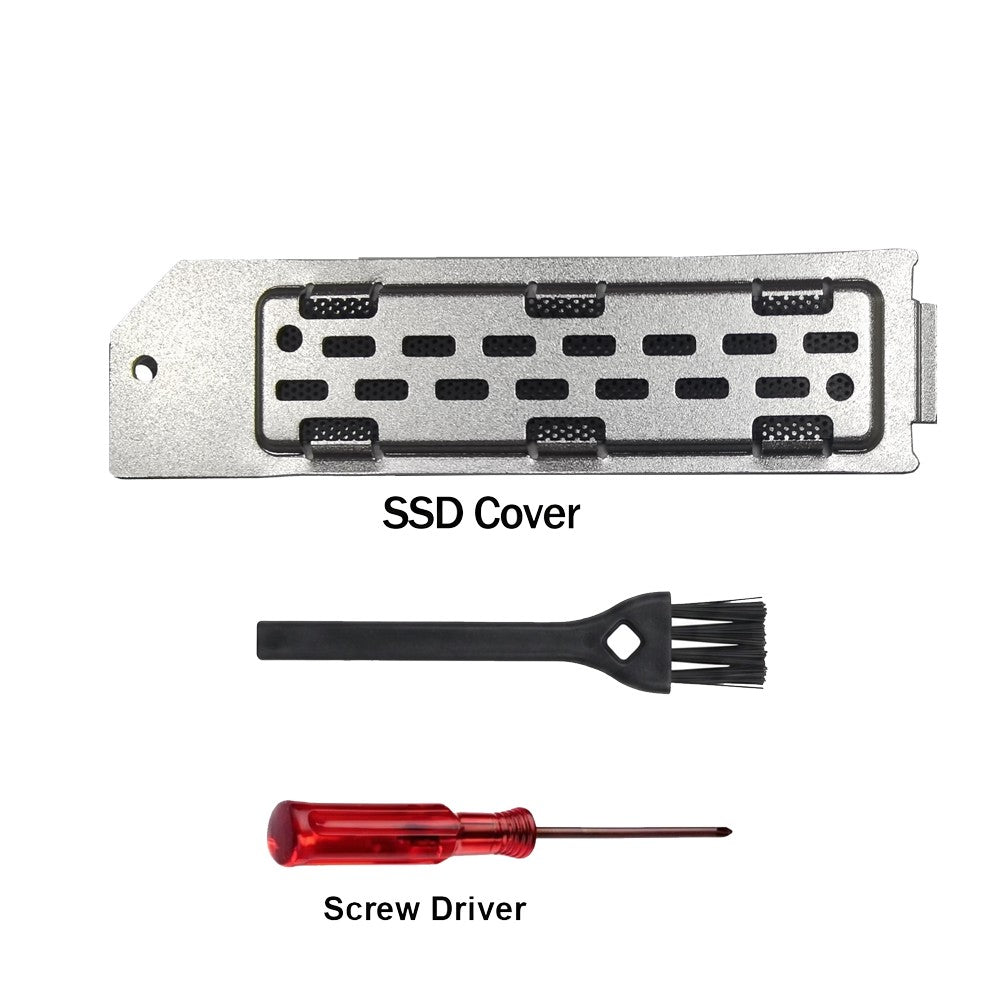 SSD Heatsink Dust Cover For PS5 Slim/Pro Console M.2 SSD Extension Slot Heat Dissipation Breathable Hole Aluminum Heat Case