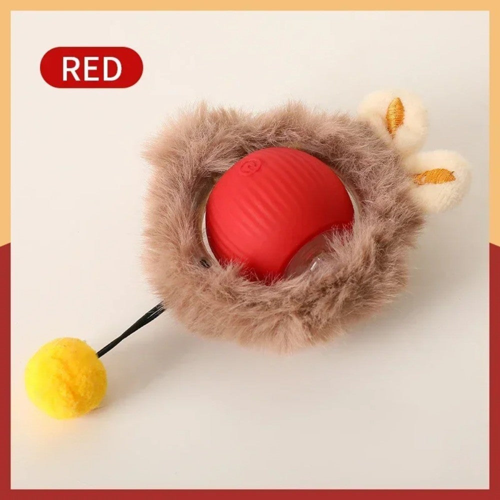 Brinquedo para Gato Bola Interativa Inteligente para Pets Brinquedos para Gatos Internos Bola Mágica de Rolamento Automático Brinquedo Eletrônico Interativo Acessórios para Gatos